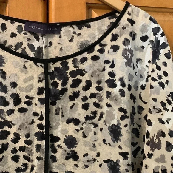 M&S Collection Taupe/Black  XLP - Picture 1 of 10
